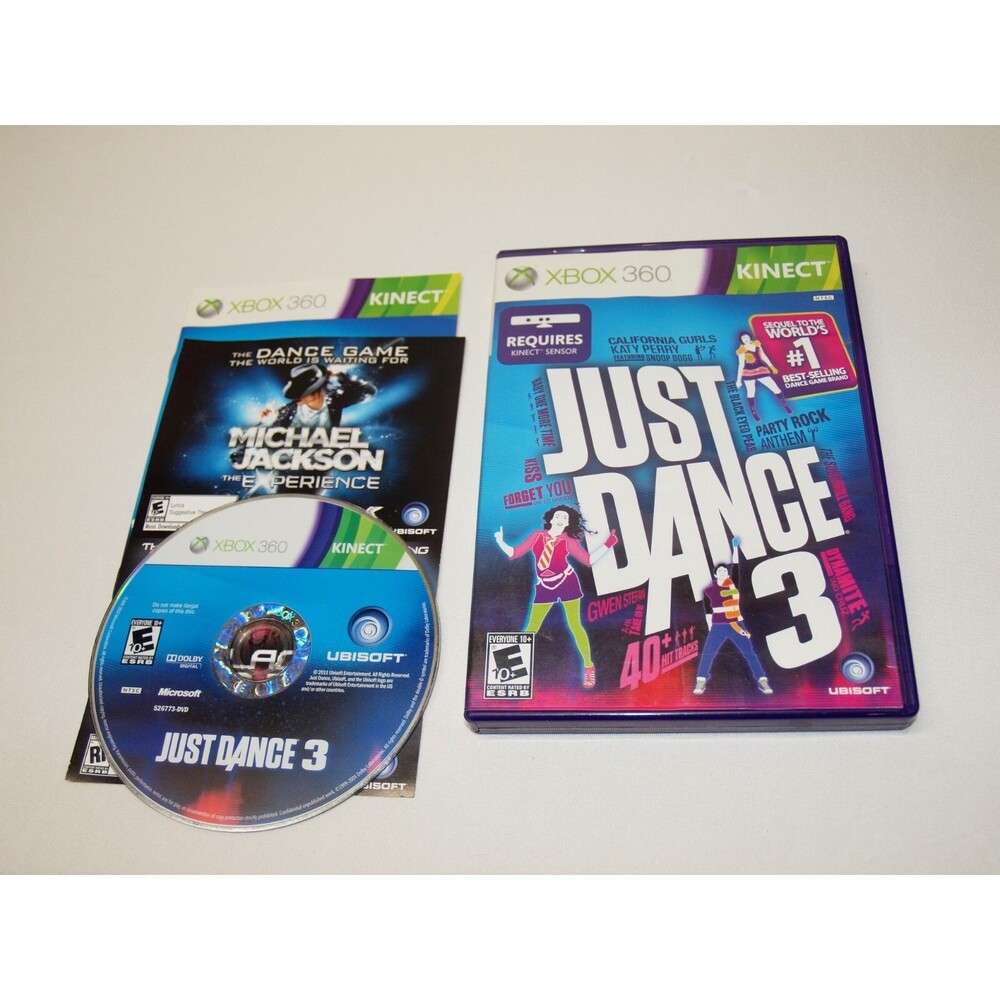 Just Dance 3 For Xbox 360 Kinect Very Good Fun Game Age E 10+